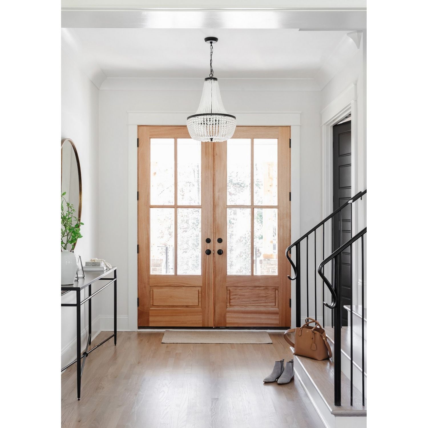 Crystorama - 608-MK - Six Light Chandelier - Rylee - Matte Black