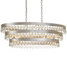 Crystorama - 6107-SA - Six lumières Suspendu - Perla - Argent antique