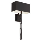 Crystorama - 8682-MK-WH - Two Light Wall Sconce - Alston - Matte Black + White