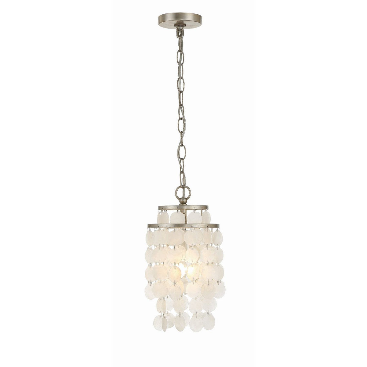 Crystorama - BRI-3000-SA - One Light Mini Chandelier - Brielle - Antique Silver
