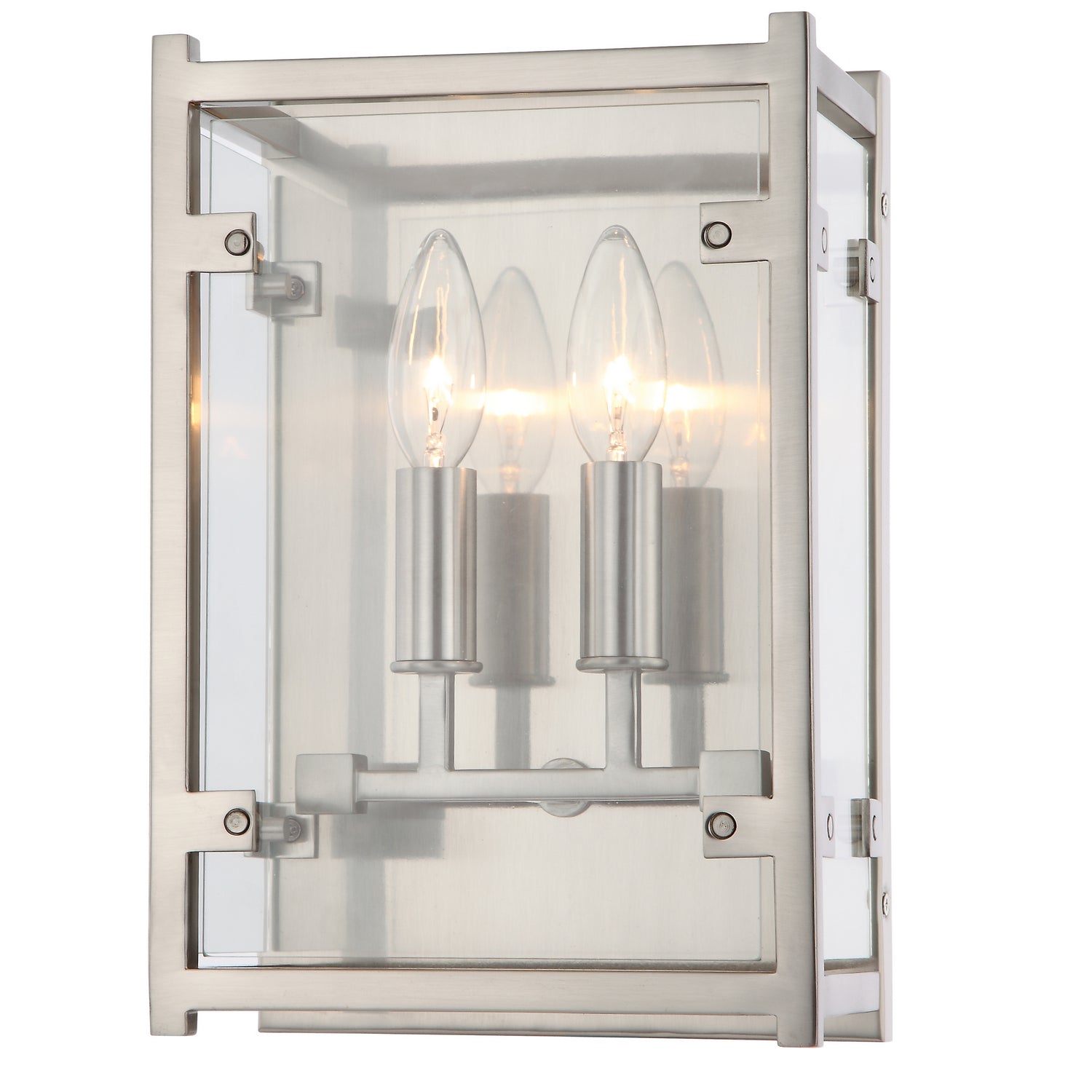 Crystorama - DAN-8792-BN - Deux lumières Murale - Danbury - Nickel brossé