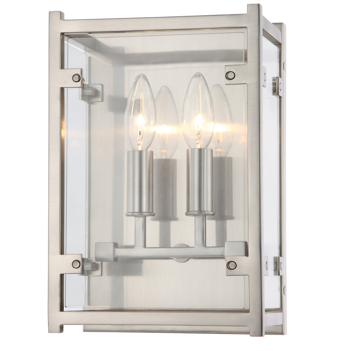 Crystorama - DAN-8792-BN - Deux lumières Murale - Danbury - Nickel brossé
