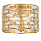 Crystorama - MER-4863-GA - Trois lumières Plafonnier - Méridien - Or antique