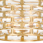 Crystorama - MER-4865-GA - Cinq lumières Suspendu - Méridien - Or antique