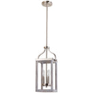 Eglo Canada - 203107A - Trois lumières Suspension - Montrose - Bois d'acia et nickel brossé