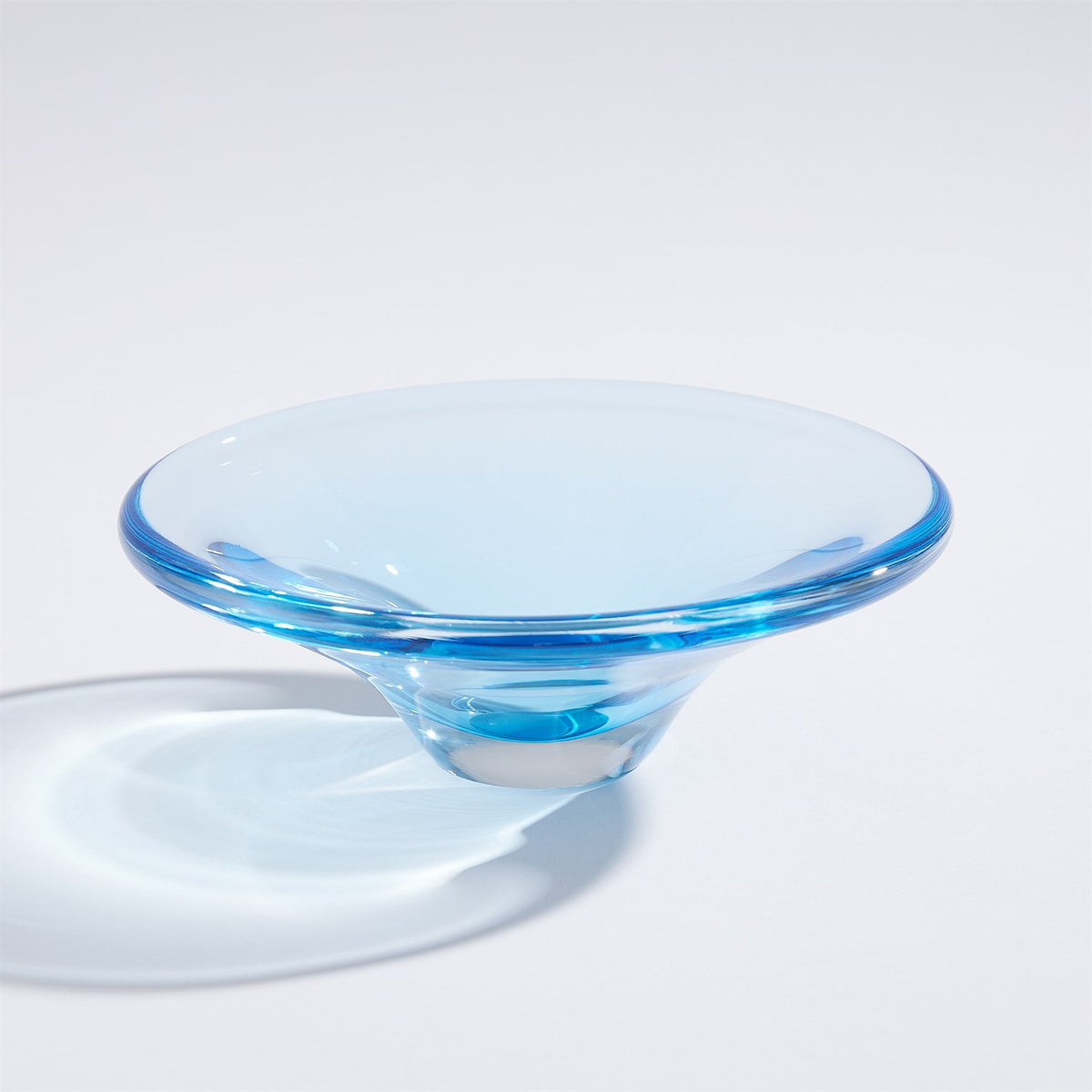 Plat en verre cobalt