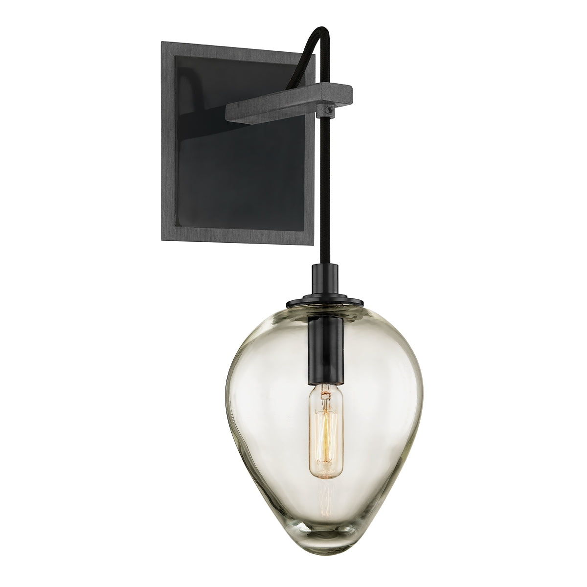 Troy Lighting Canada - B6201-GRA/BCR - Une lampe Murale - Brixton - Graphite/Chrome noir
