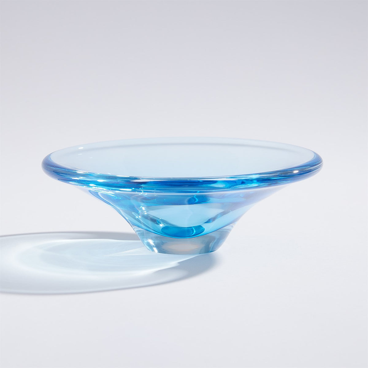 Plat en verre cobalt