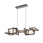 Troy Lighting Canada - F6185-TBZ/SS - Five Light Linear Pendant - Enigma - Textured Bronze