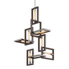Troy Lighting Canada - F6187-TBZ/SS - Sept lampes Suspendu - Énigme - Bronze texturé
