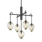 Troy Lighting Canada - F6206-GRA/BCR - Cinq lampes Suspendu - Brixton - Graphite