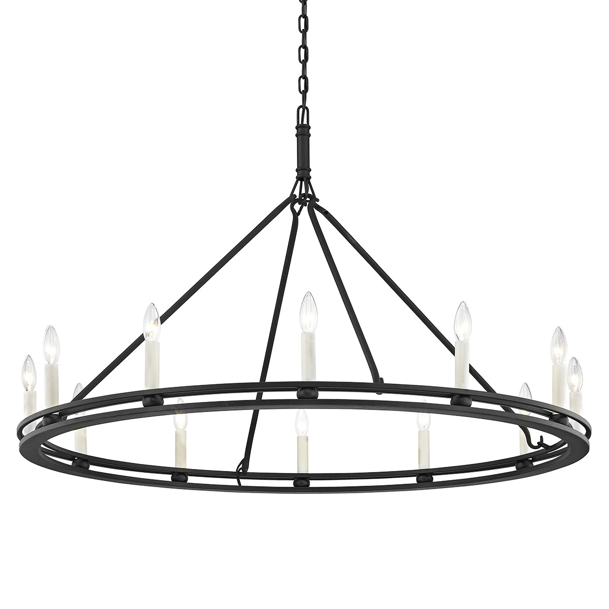 Troy Lighting Canada - F6237-TBK - Lampe de 12 pouces Suspendu - Sutton - Noir texturé