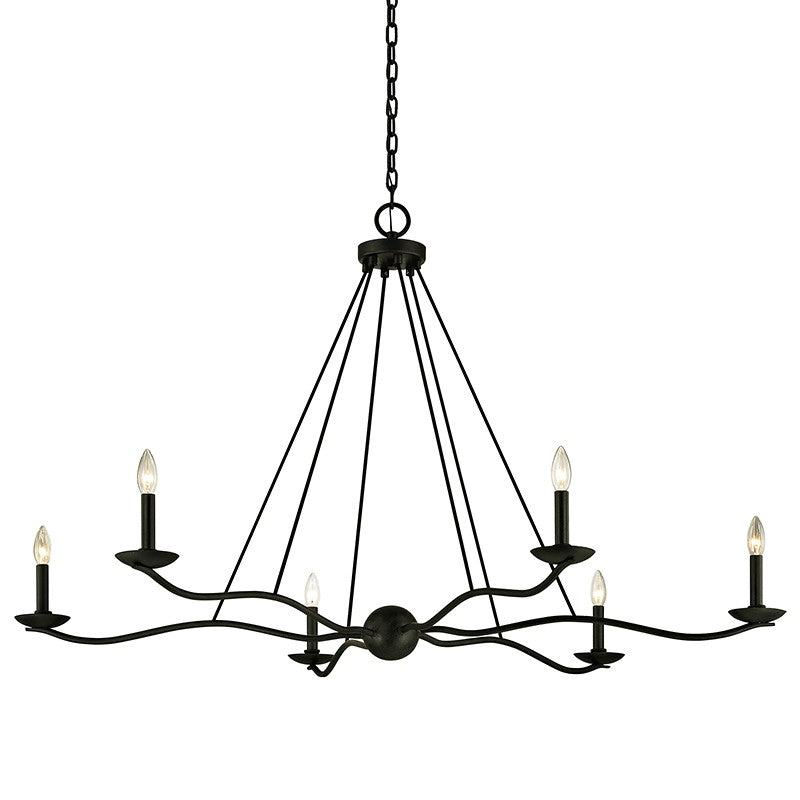Troy Lighting Canada - F6305-FOR - Five Light Chandelier - Sawyer - Forged Iron
