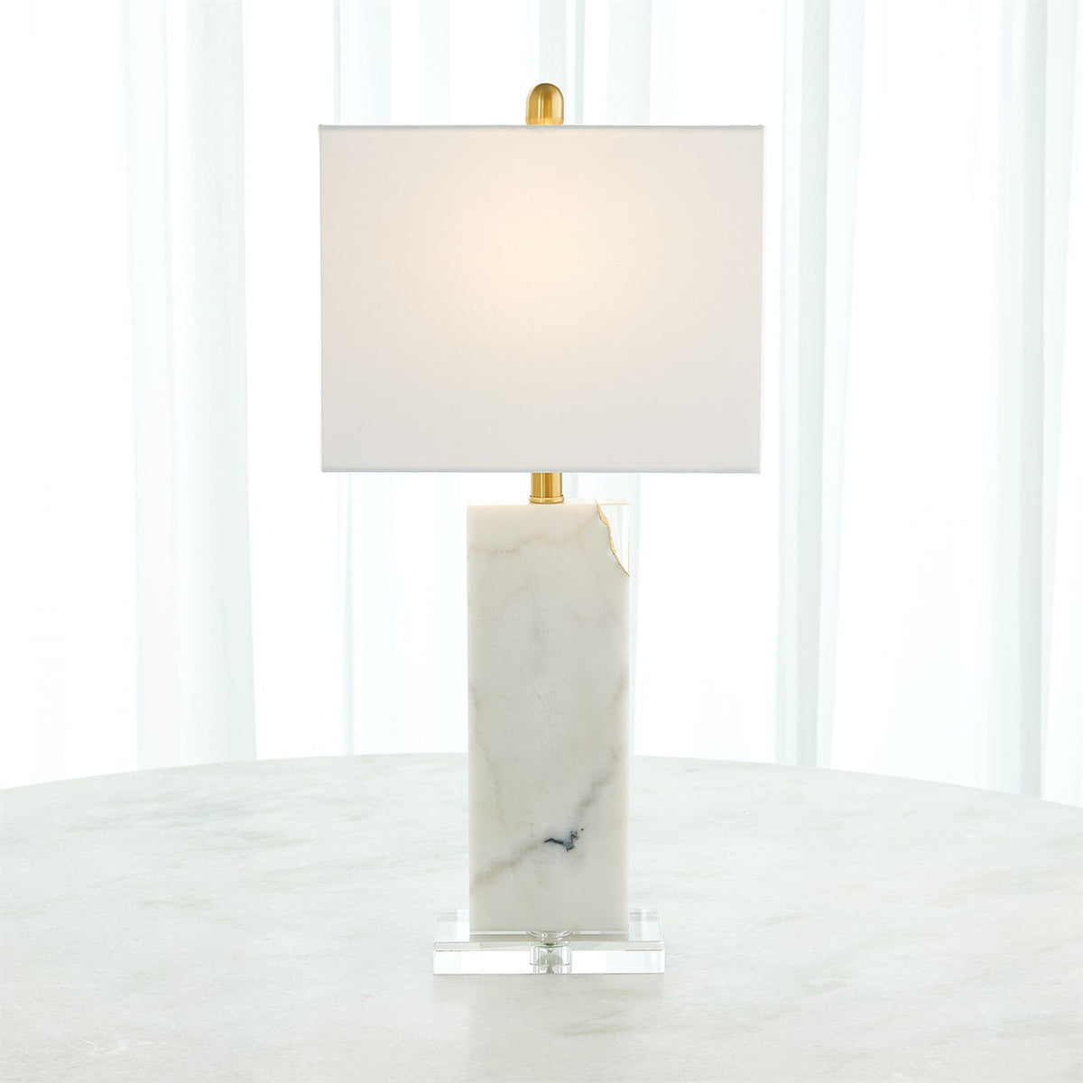 Marbre/Cristal Lampe de table