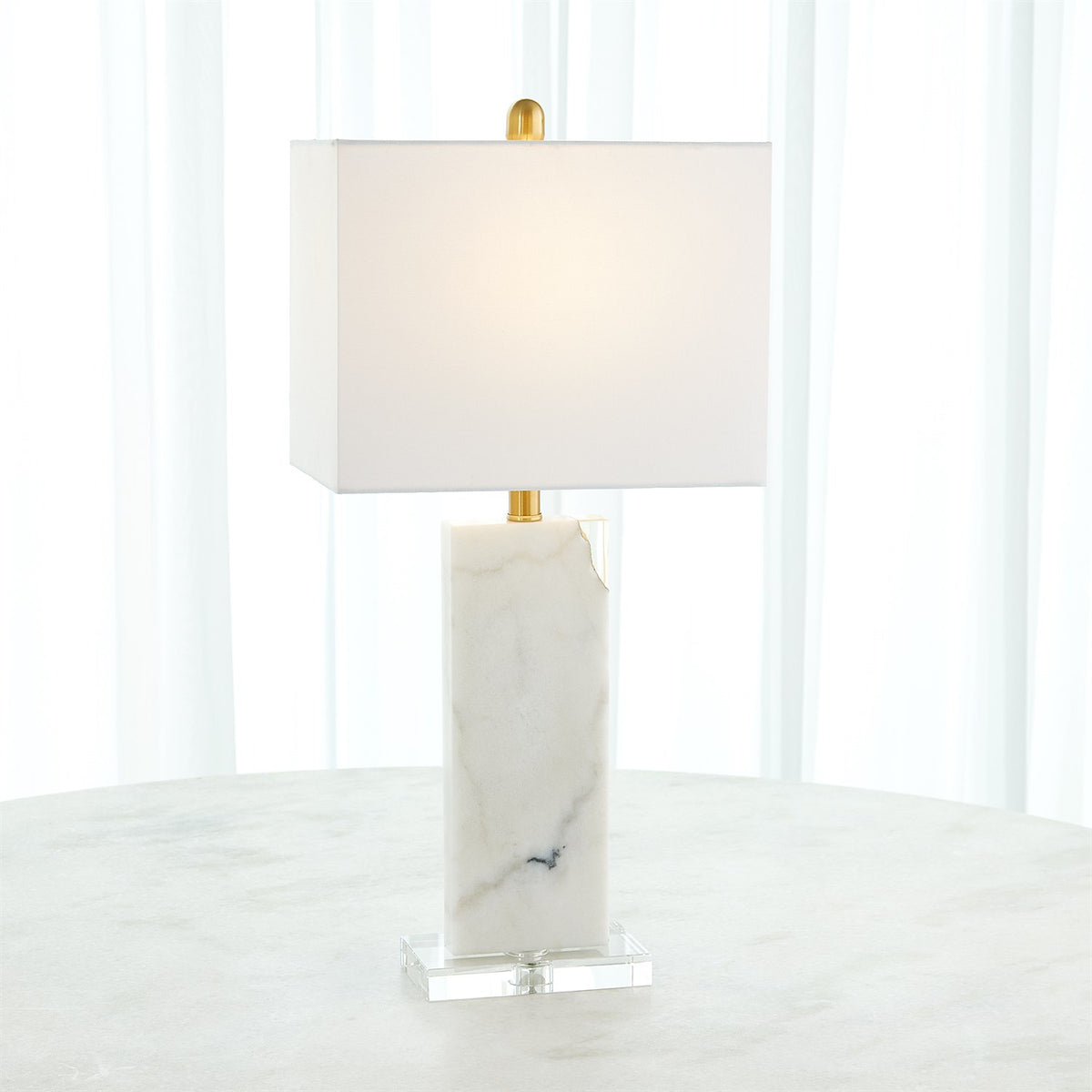 Marbre/Cristal Lampe de table