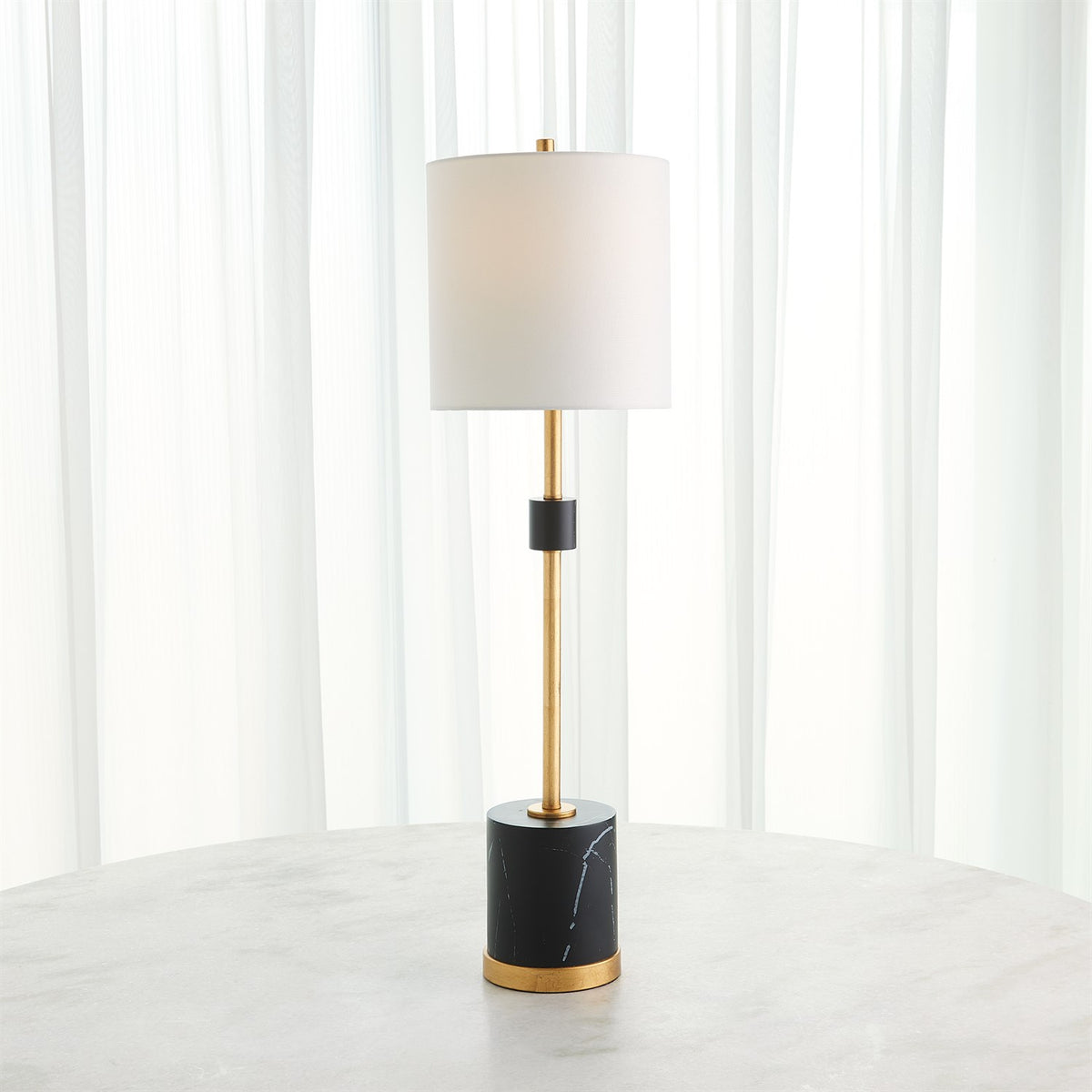 Faux Marble Table Lamp