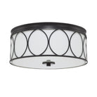 Capital Lighting - 225131MB-683 - Three Light Flush Mount - Rylann - Matte Black