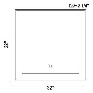Anya Square LED Mirror