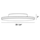 Support de surface extérieur rond à LED Eurofase