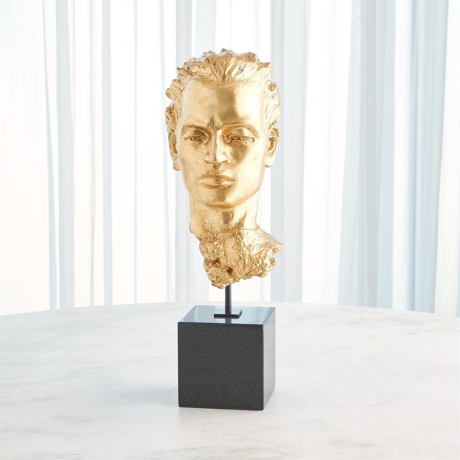 Gilded Portrait Sculpture