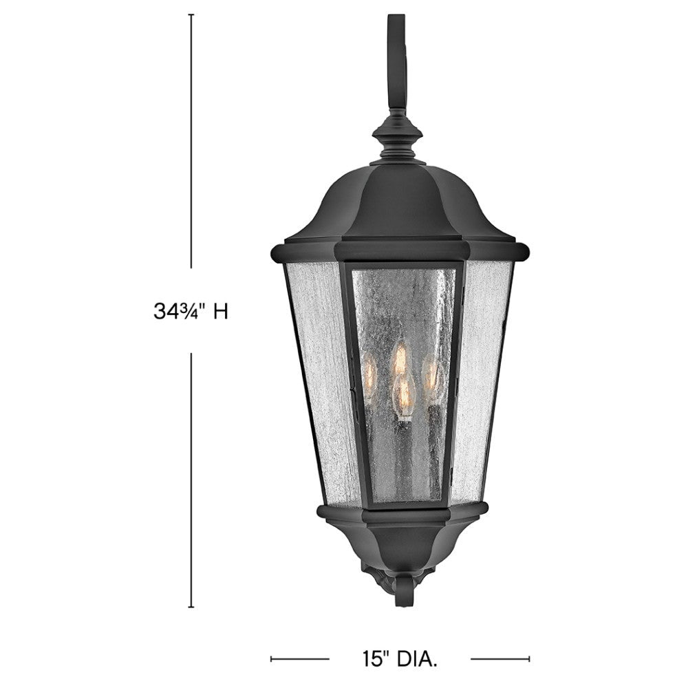 Lanterne murale Edgewater 1679BK de Hinkley Lighting, couleur noire