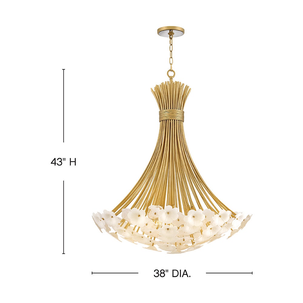 Fredrick Ramond FR41968DG Marianne Bouquet Suspension en or de luxe