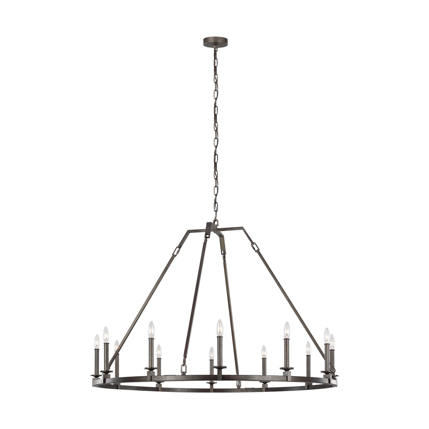 Visual Comfort Studio Canada - F3216/12SMS - 12 Light Chandelier - Landen - Smith Steel