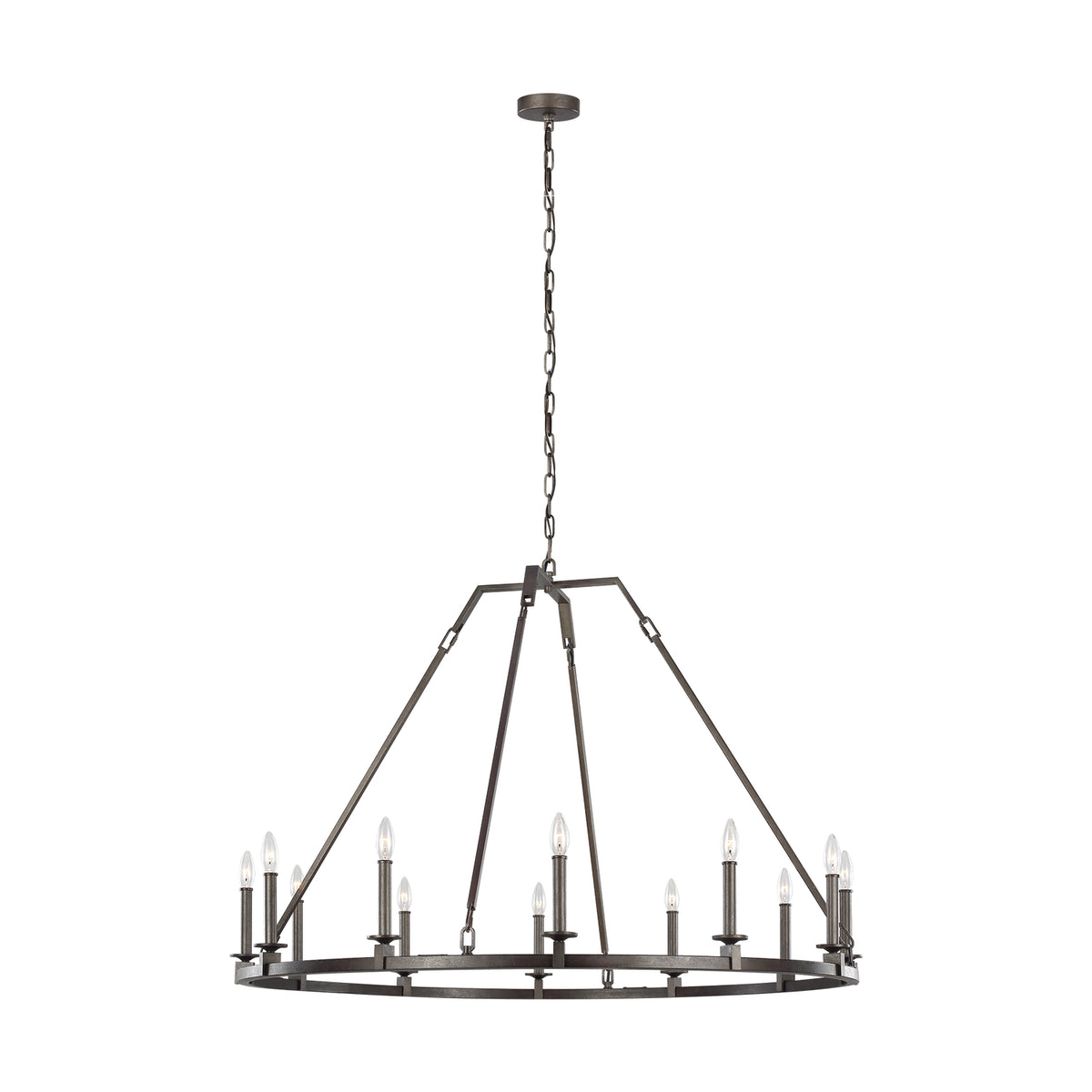 Visual Comfort Studio Canada - F3216/12SMS - 12 Light Chandelier - Landen - Smith Steel
