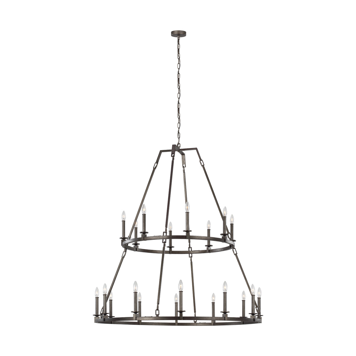 Visual Comfort Studio Canada - F3217/20SMS - 20 Light Chandelier - Landen - Smith Steel