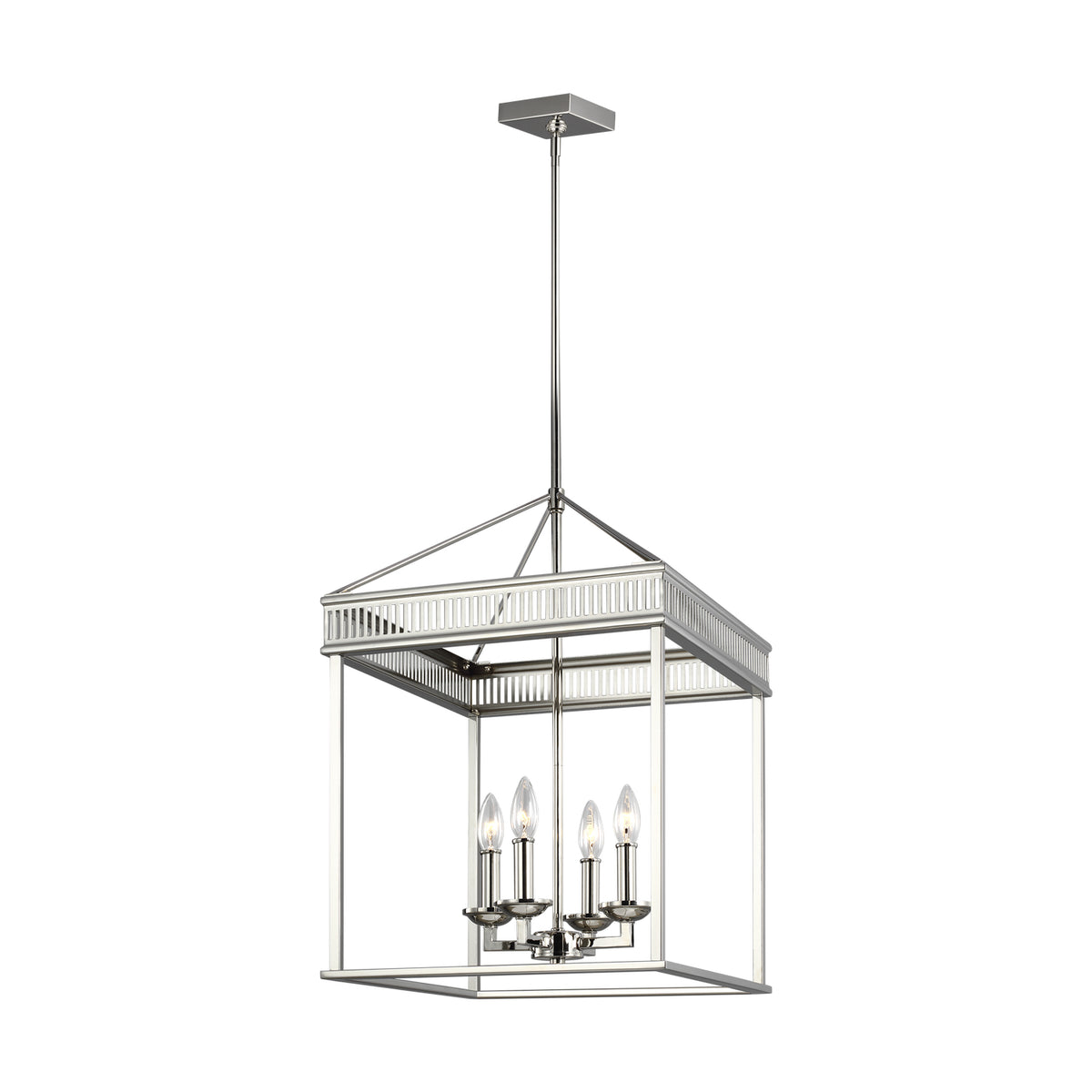Visual Comfort Studio Canada - F3275/4PN - Four Light Lantern - Woodruff - Polished Nickel