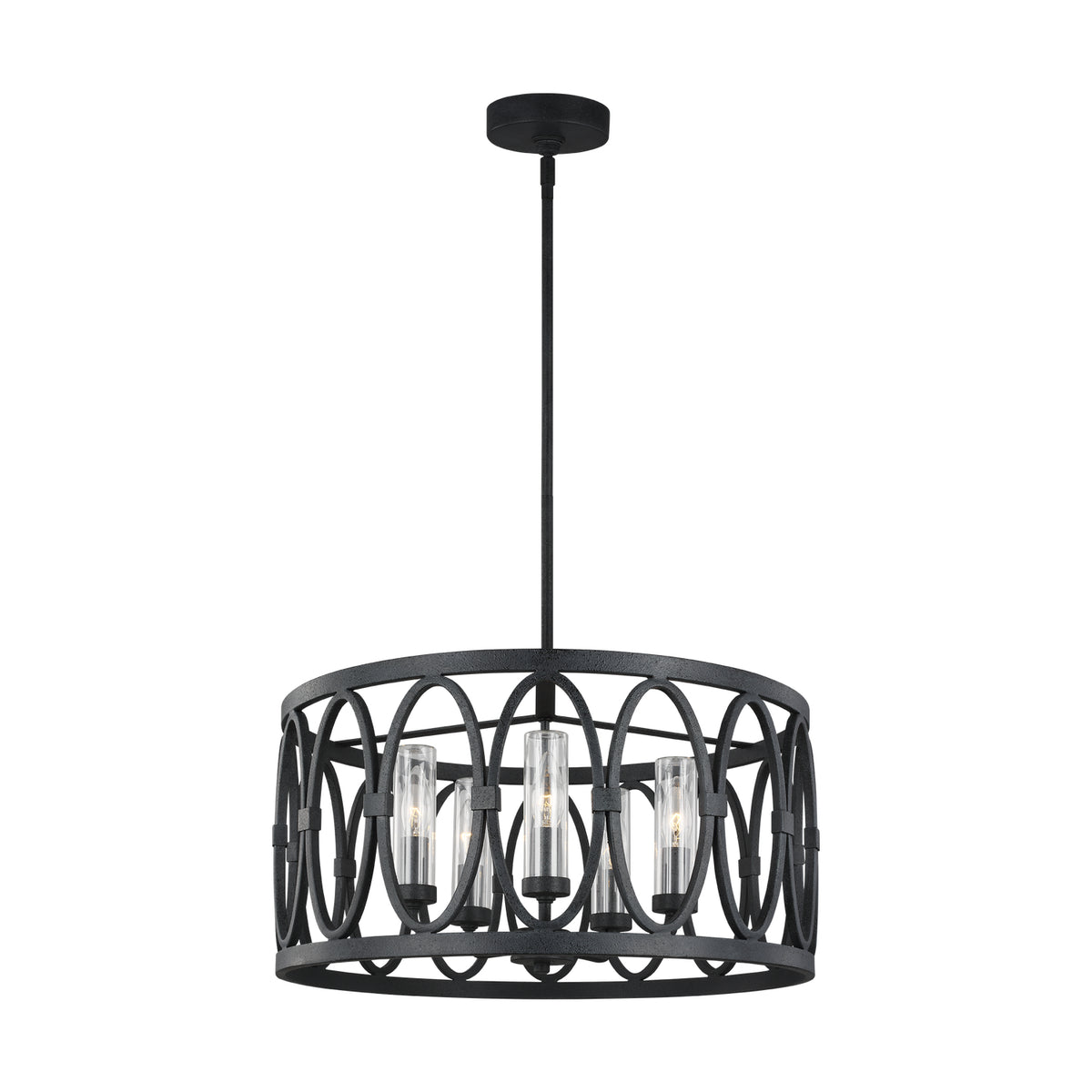Visual Comfort Studio Canada - OLF3222/5DWZ - Five Light Outdoor Chandelier - Patrice - Dark Weathered Zinc