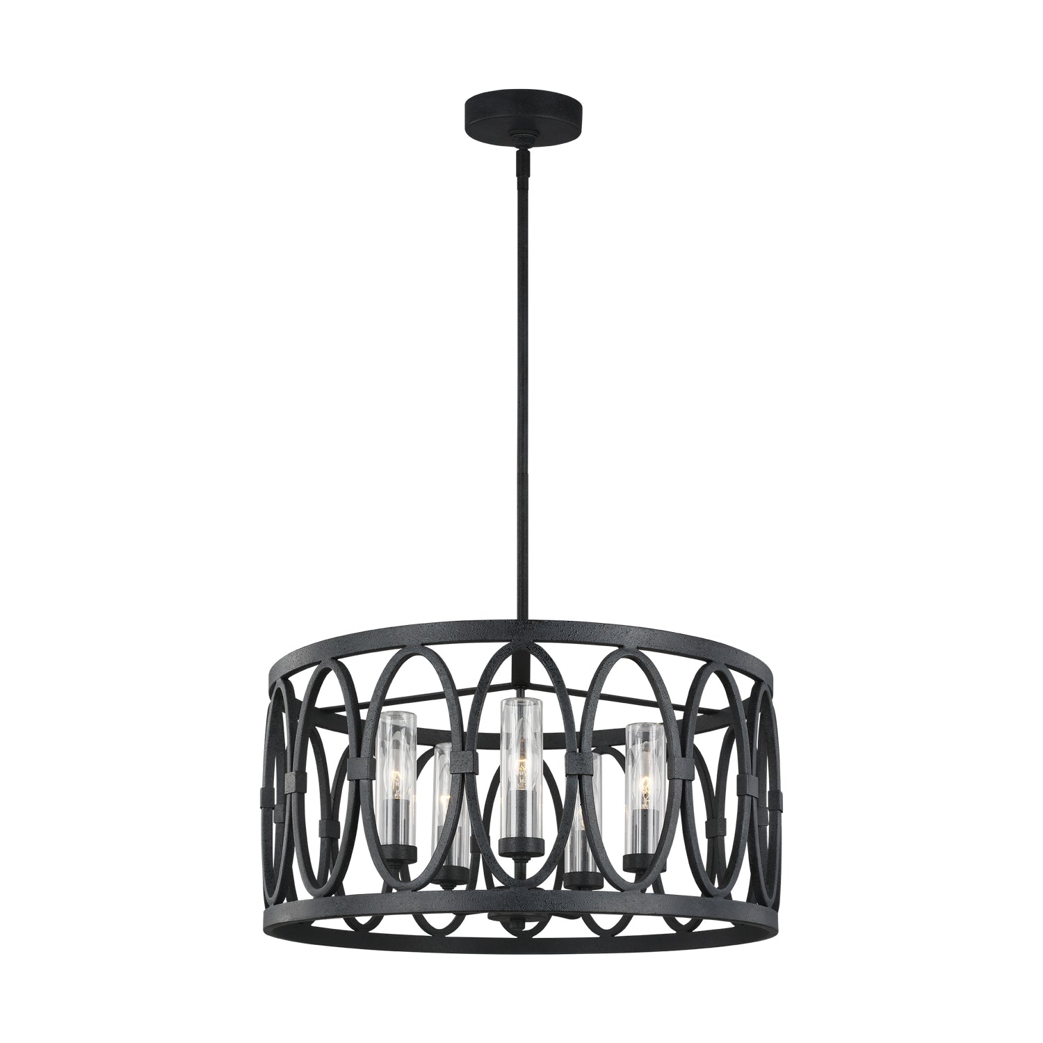 Visual Comfort Studio Canada - OLF3222/5DWZ - Five Light Outdoor Chandelier - Patrice - Dark Weathered Zinc