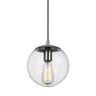 Visual Comfort Studio Canada - 6501801-04 - One Light Pendant - Leo - Hanging Globe - Satin Aluminum