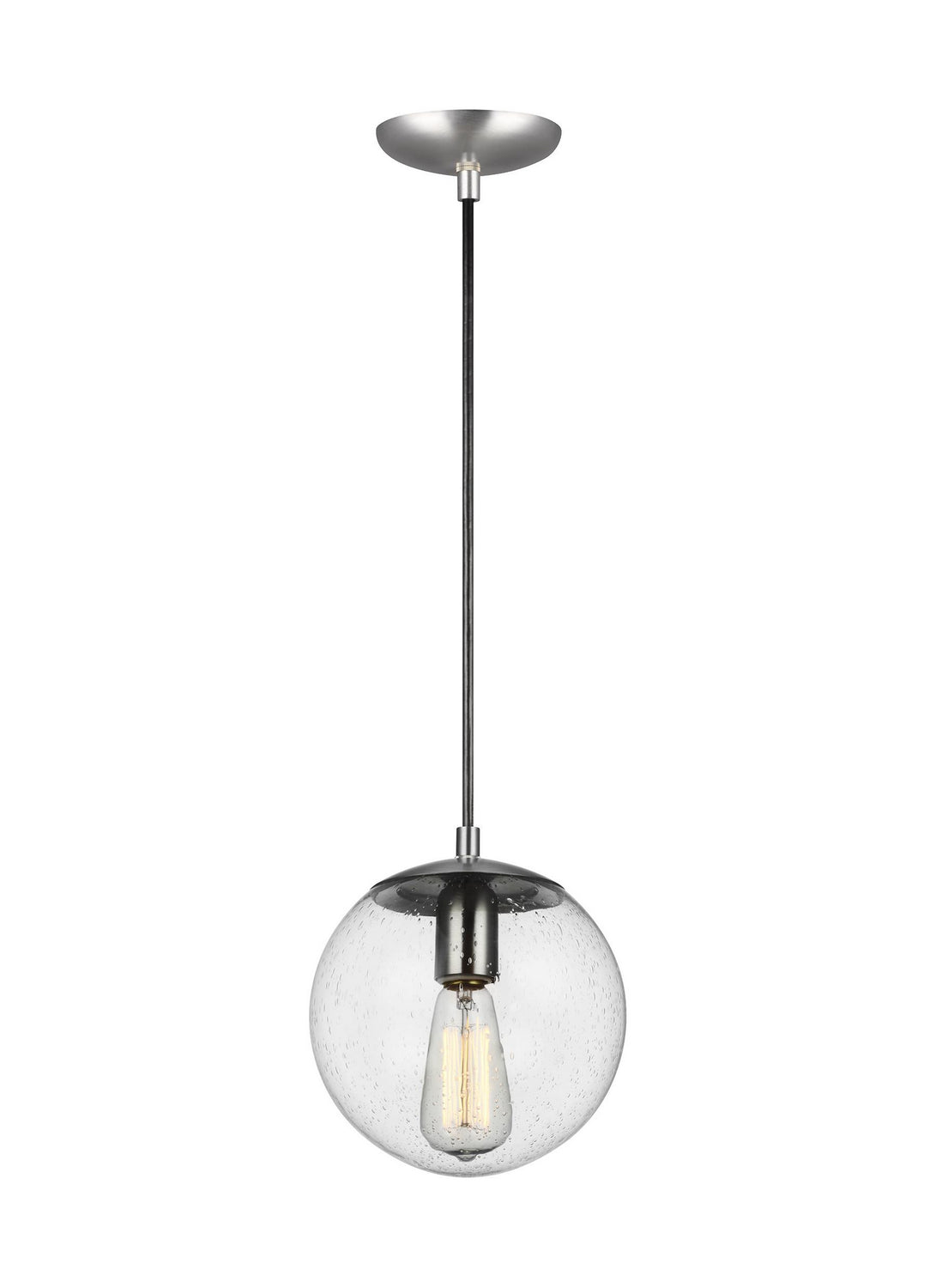 Visual Comfort Studio Canada - 6501801-04 - One Light Pendant - Leo - Hanging Globe - Satin Aluminum