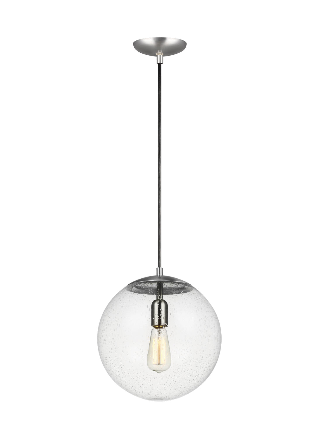 Visual Comfort Studio Canada - 6701801-04 - One Light Pendant - Leo - Hanging Globe - Satin Aluminum