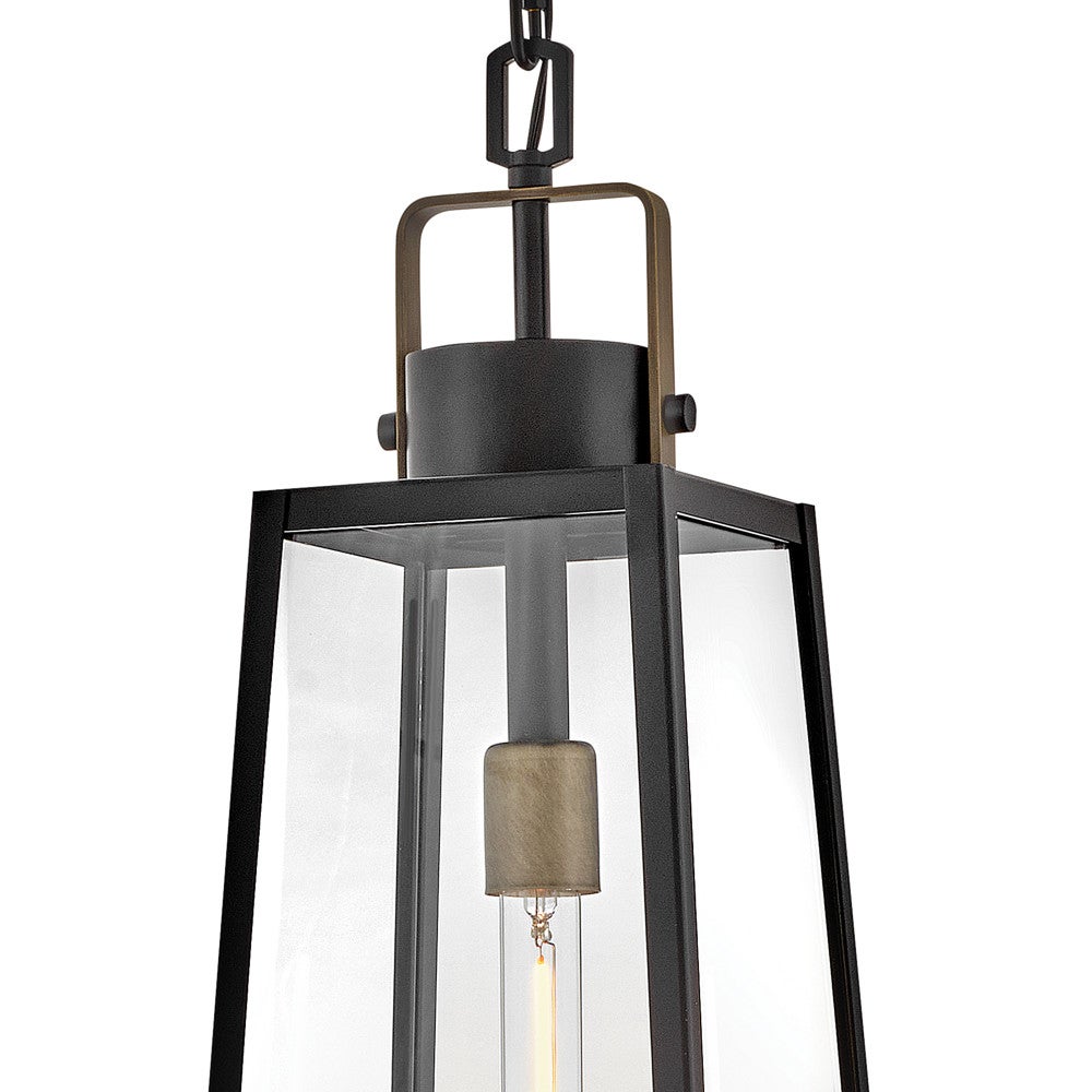 Lark 82002BK Hugh Hanging Lantern in Black