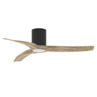 Lampe frontale d'extérieur Maxim Lighting 88771WTBKDW Drifter 52" Ventilateur  LED avec finition noire/bois flotté