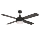 Éclairage Maxim 88784BK Quattro 52" à 4 lames Ventilateur  avec LED noire