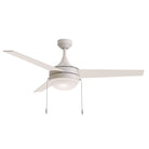 Lampe torche Maxim Lighting 88793MW Trio Pull 52" à 3 lames Ventilateur  Chaînette de tirage en blanc mat