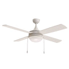 Maxim Lighting 88794MW Quattro 52" 4-Blade Fan w Pull Chain in Matte White