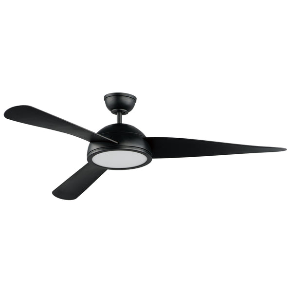 Coupole LED noire 52" Ventilateur 