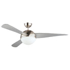 Maxim Lighting 88802SN Coupole 52" Noir Ventilateur  LED en nickel satiné
