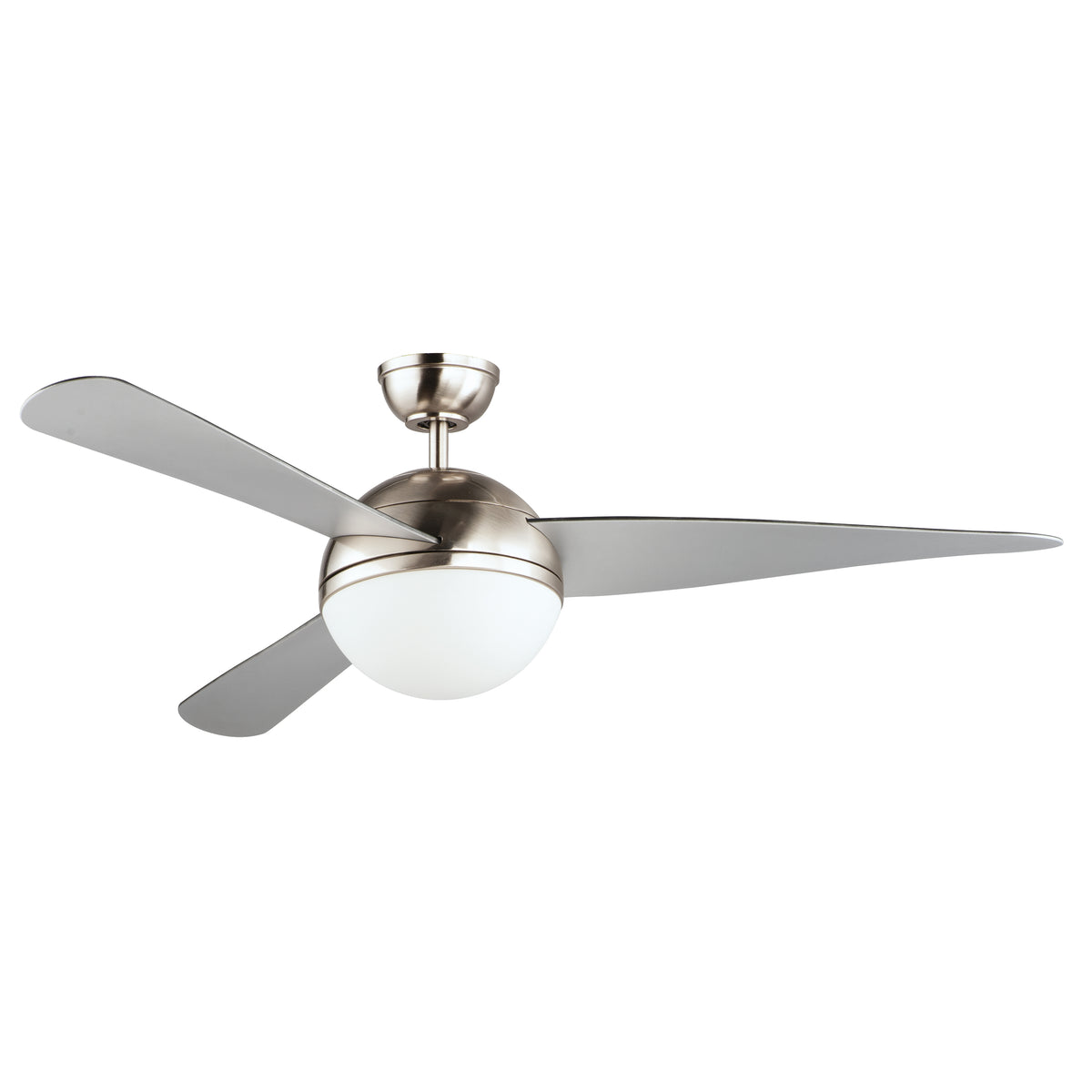 Maxim Lighting 88802SN Coupole 52" Noir Ventilateur  LED en nickel satiné