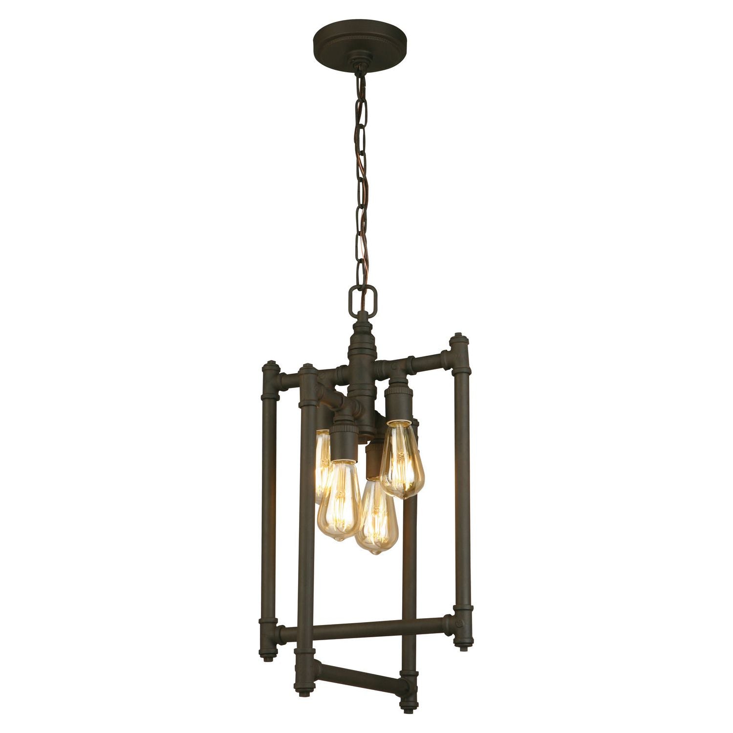Eglo Canada - 202836A - Four Light Suspension - Wymer - Matte Bronze