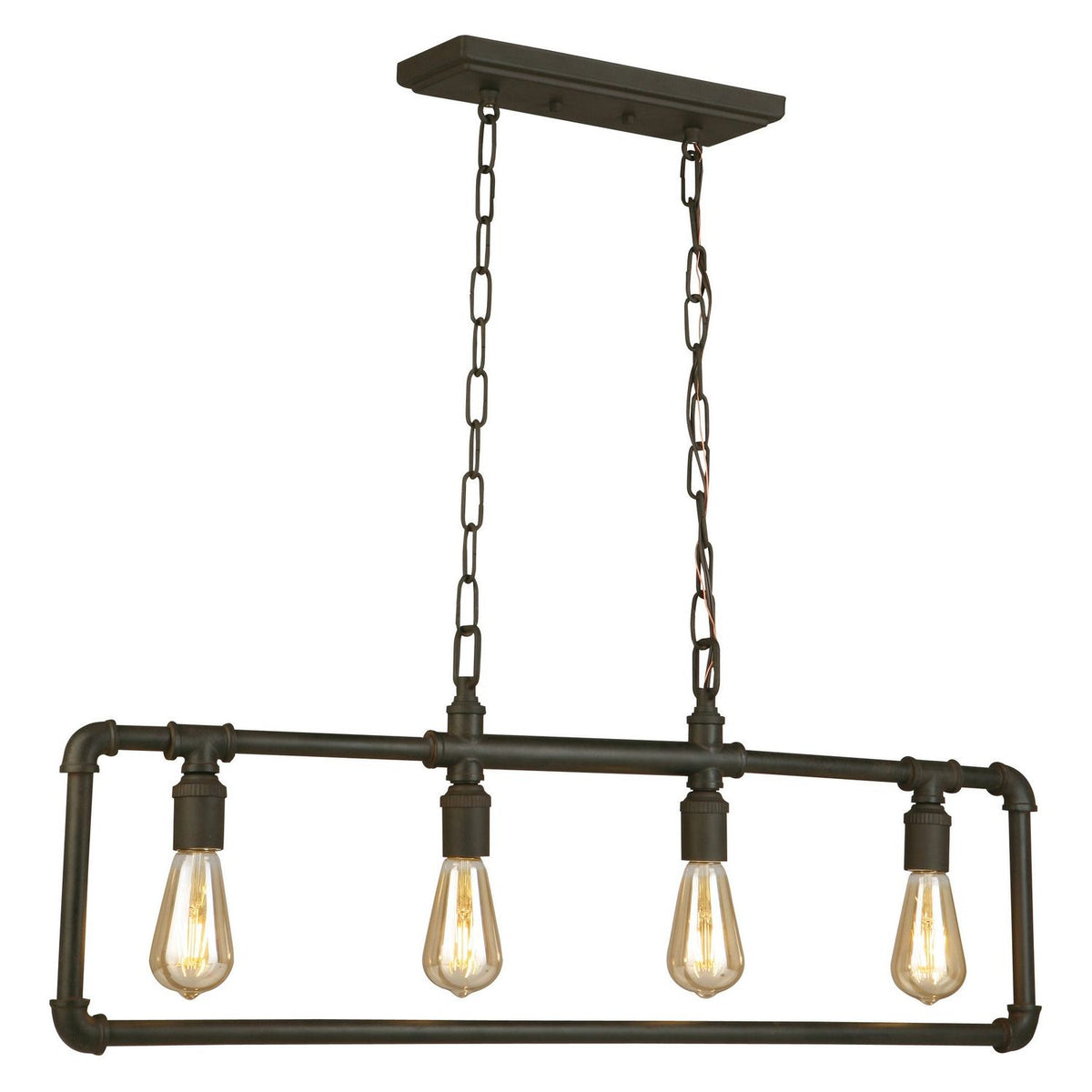 Eglo Canada - 202847A - Four Light Suspension - Wymer - Matte Bronze