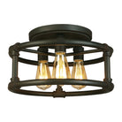 Eglo Canada - 202849A - Three Light Ceiling Mount - Wymer - Matte Bronze