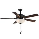 Plafonnier Maxim Lighting 88936SWBK Super-Max 52" Ventilateur  avec kit en noir