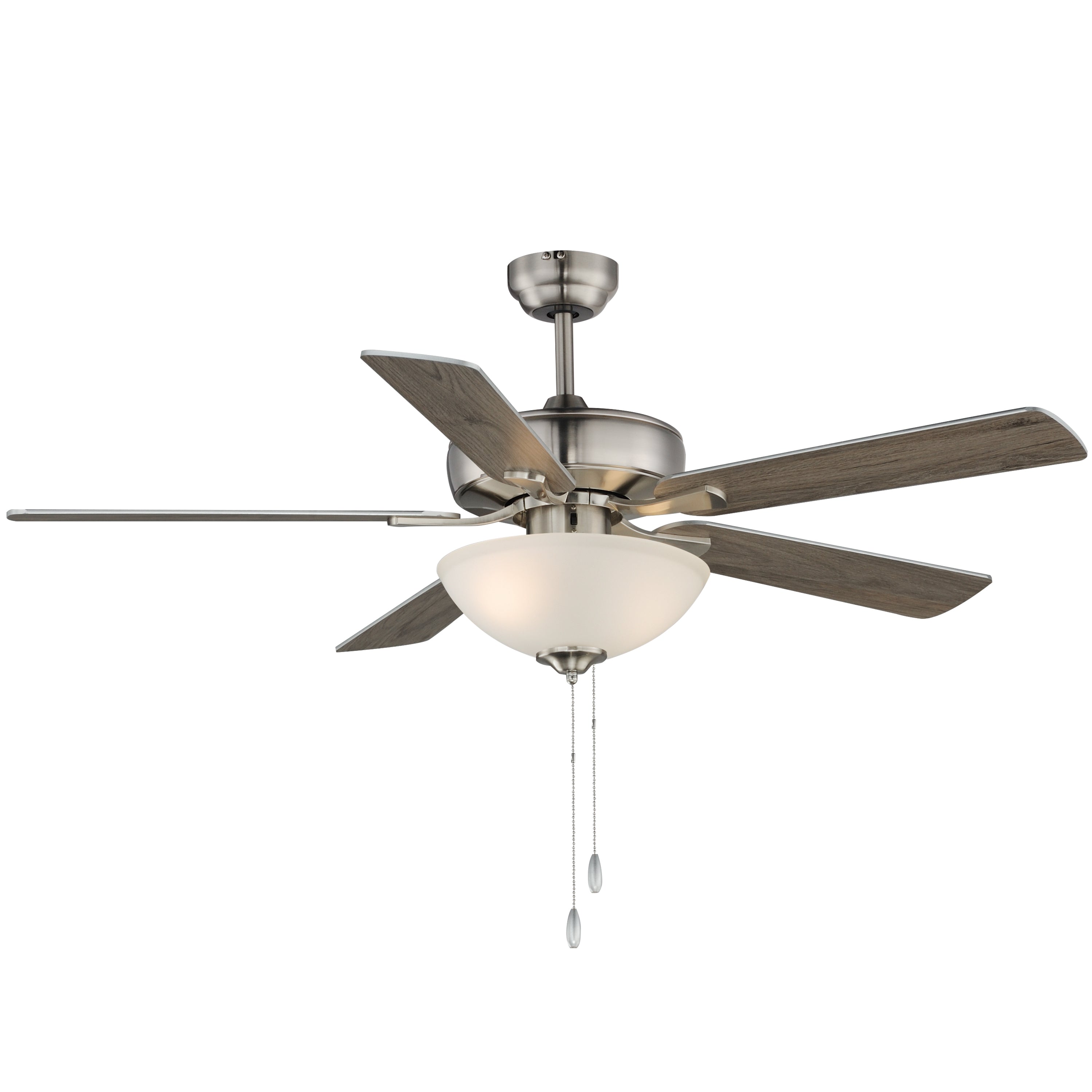 Plafonnier Maxim Lighting 88936SWSN Super-Max 52" Ventilateur  avec kit en nickel satiné