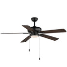 Maxim Lighting 88937BK 52" Super-Max Fan w/ LED Light Kit in Black