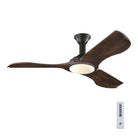 Montreal Luminaire & Quincaillerie 3MNLR56BKD-V1 Plafond minimaliste de 56 pouces Ventilateur 